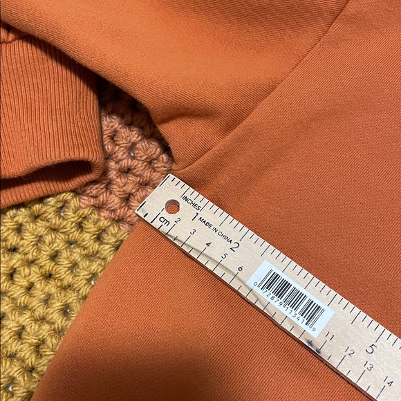 Orange A New Day Quarter Zip Sweatshirt Size L - Picture 6 of 7